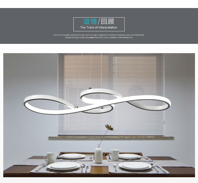 Đèn thả bàn ăn nghệ thuật LED vỏ trắng cao cấp TL-BA-064