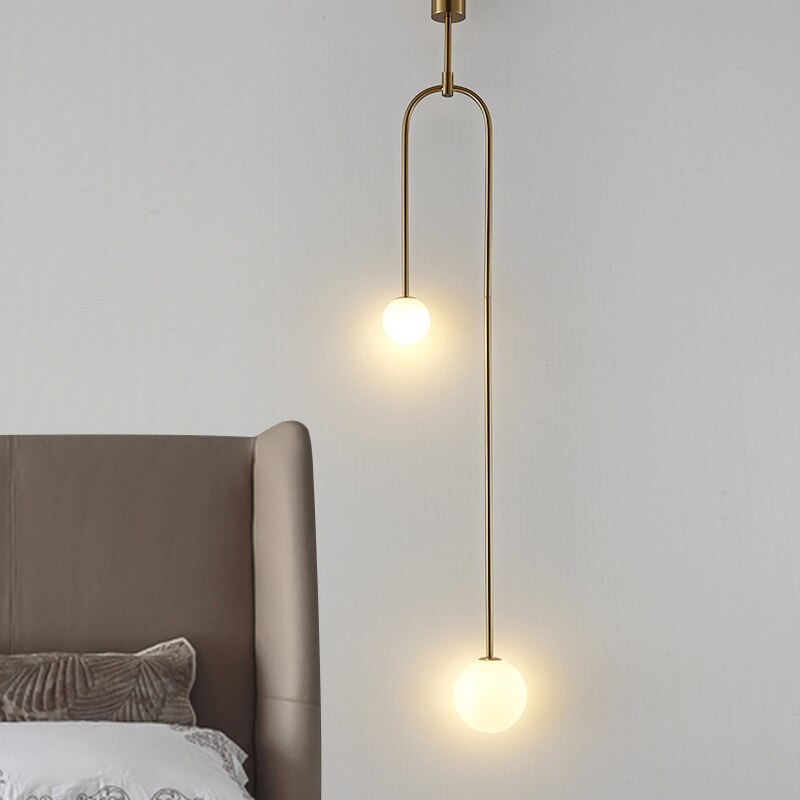 Đèn treo thả đầu giường hiện đại trang trí phòng ngủ 2 bóng LED TL-DG-