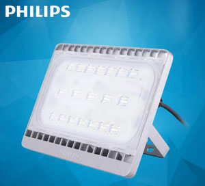 Đèn pha LED Philips chiếu rọi ngoài trời hiện đại BVP161 LED60 70W vỏ mầu xám GREY trung tính
