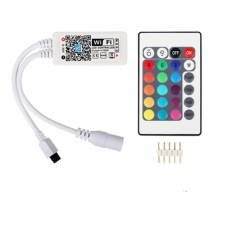 Bộ thu tín hiệu LED dây 12v RGB Wifi & control 24 nút bấm TLD-12V-RGB01