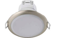 Đèn led âm trần downlight Philips 59373 ESSGLO 125 9W 27K SI viền màu bạc