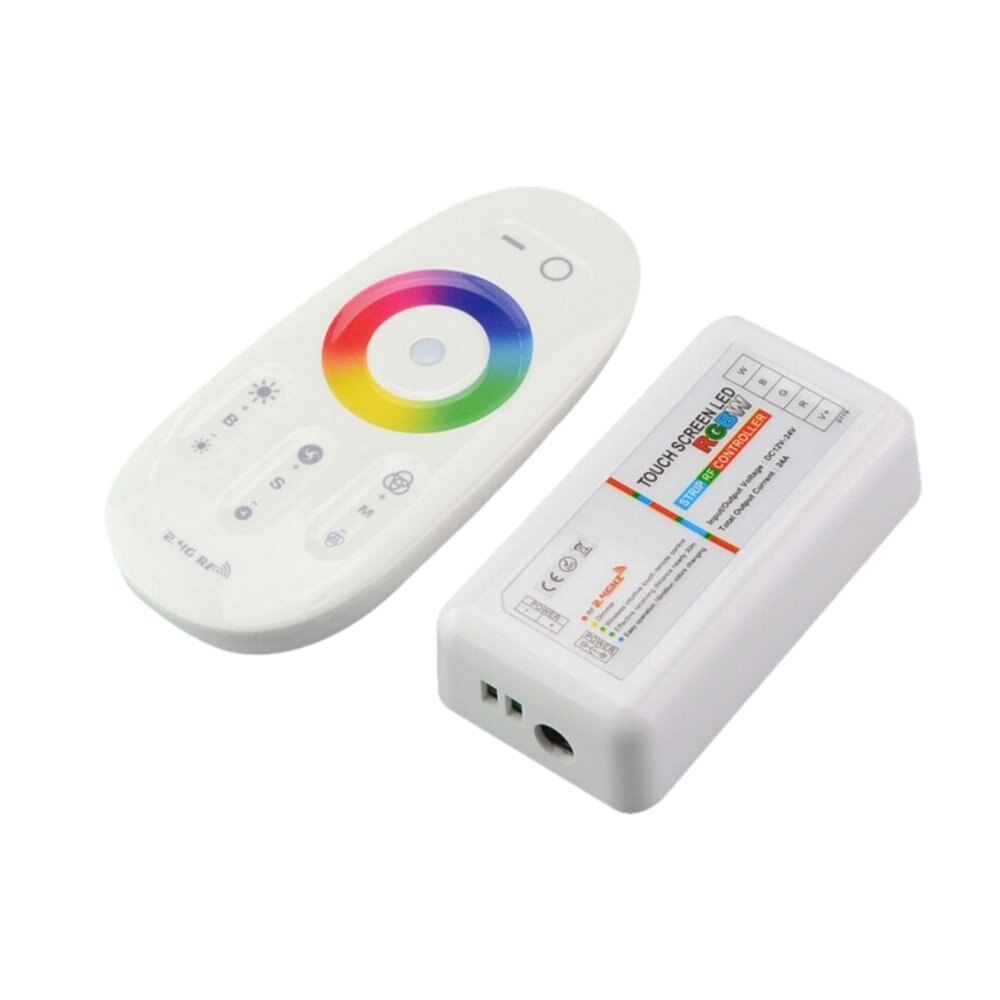 Bộ điều khiển cảm ứng không dây 2.4G RF LED dây 12v RGB/RGBW Full Color Touch screen