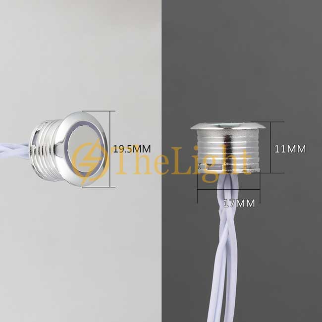 Công tắc cảm biến chạm tay 12v cho đèn LED trang tí tủ cao cấp TL-HW01CT kích thước