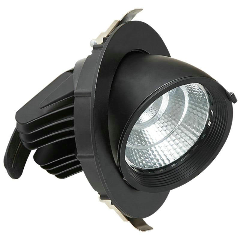 Đèn downlight âm trần 12w xoay góc 360 cao cấp D90 TL-A360-01 vỏ đen