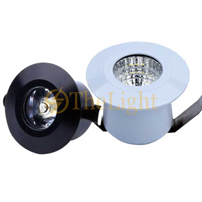 Đèn âm tủ LED spotlight mini 3w lỗ khoét 35mm trang trí TL-SPL01 vỏ trắng, đen 3w
