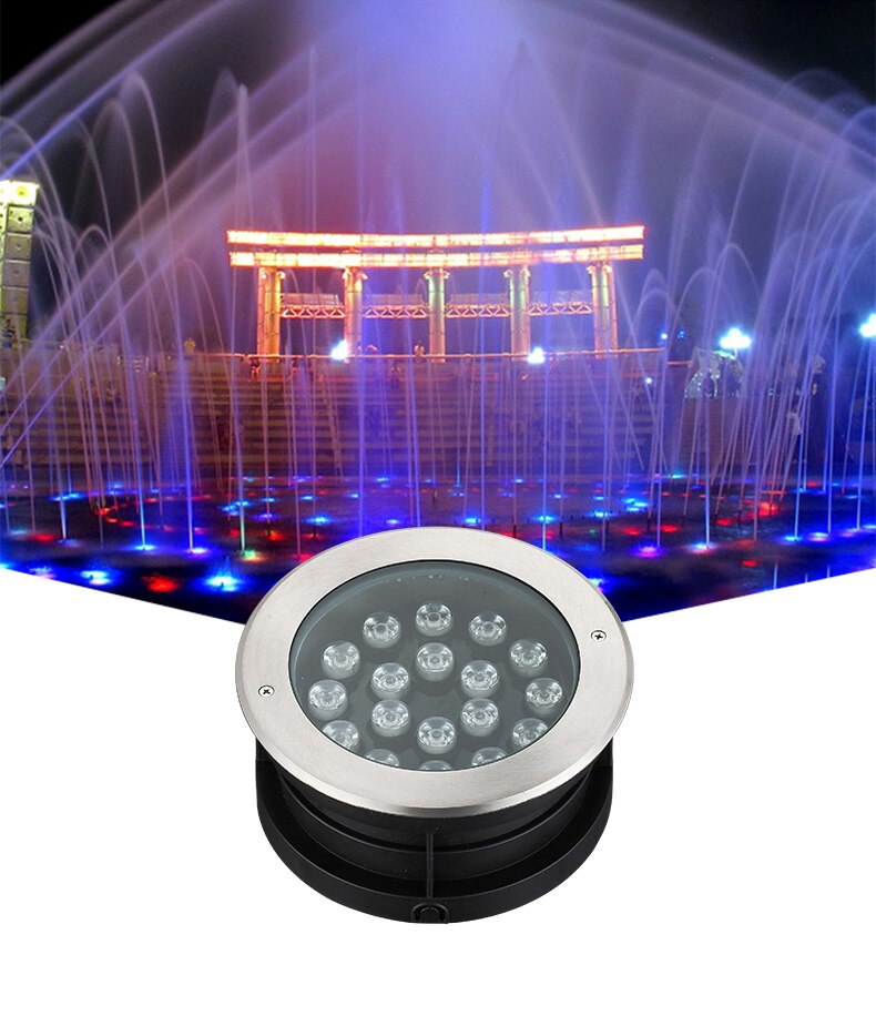 Đèn LED âm sàn 24v 18W IP68 chống nước cao cấp TL-ER2418 show