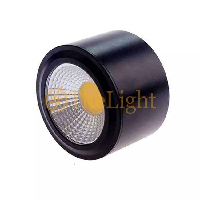 Đèn LED ống bơ COB 7w D90xH50 cao cấp TL-MD01 vỏ đen