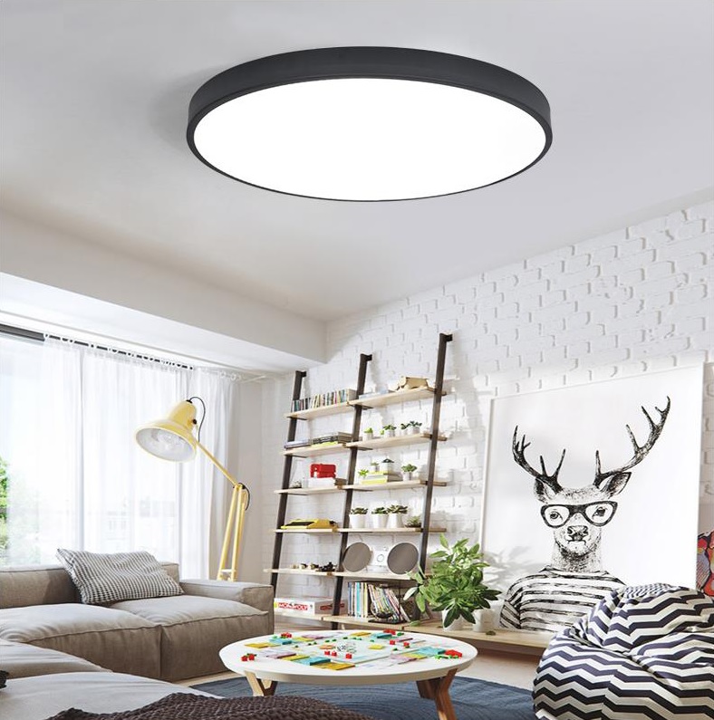 Đèn LED ốp trần hiện đại cao cấp D500 trang trí phòng khách