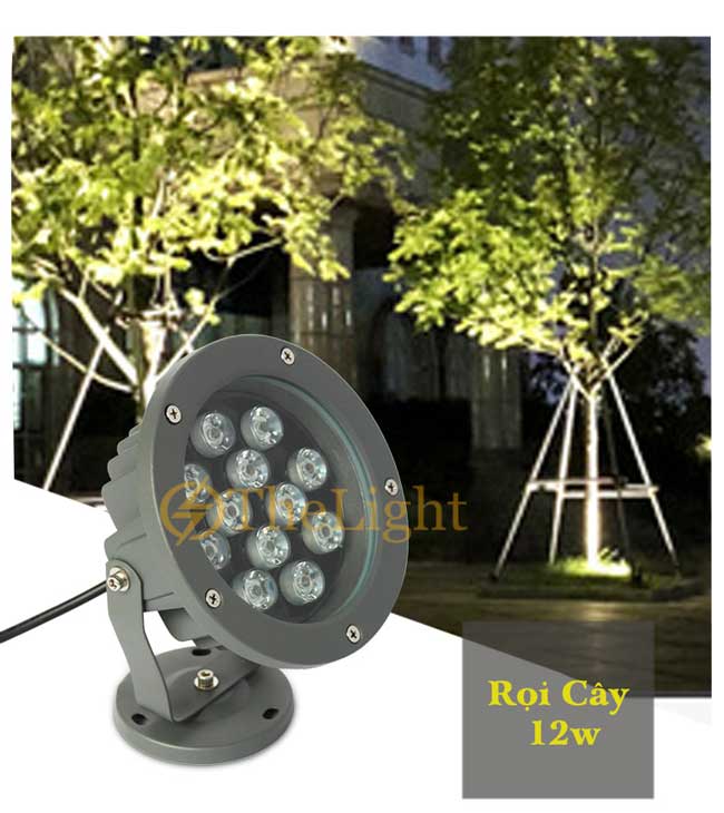 Đèn rọi cây LED 12w IP65 trang trí sân vườn ngoài trời TL-RC01 ứng dụng