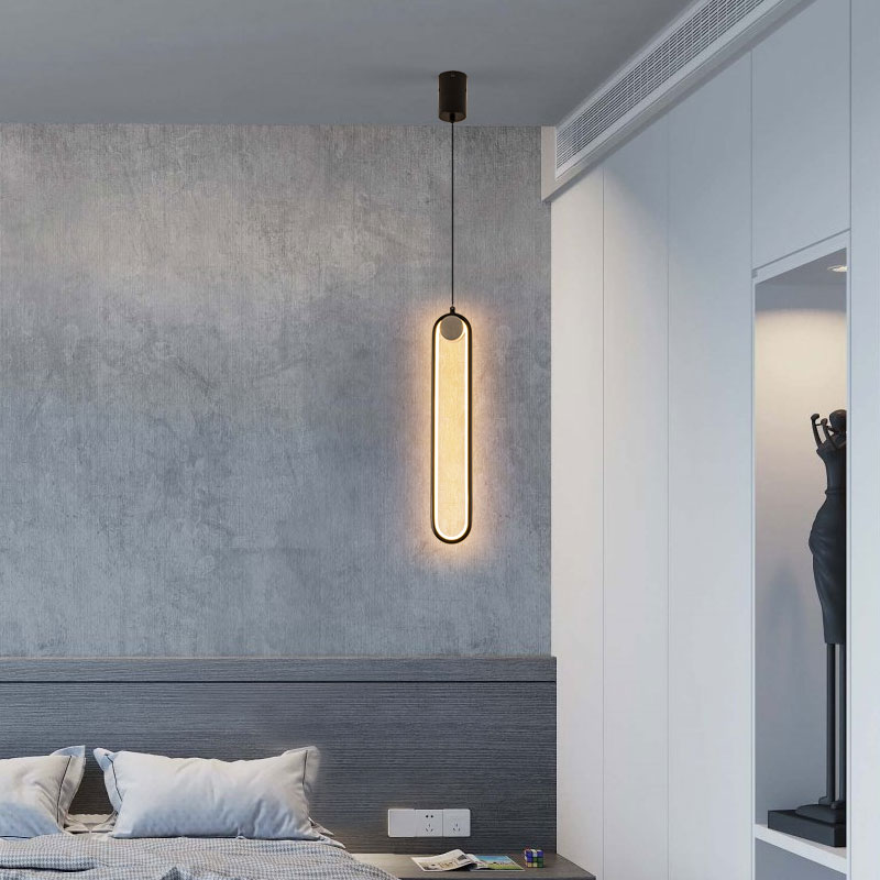 Đèn thả LED đầu giường Nordic hiện đại Bắc Âu trang trí phòng ngủ cao cấp