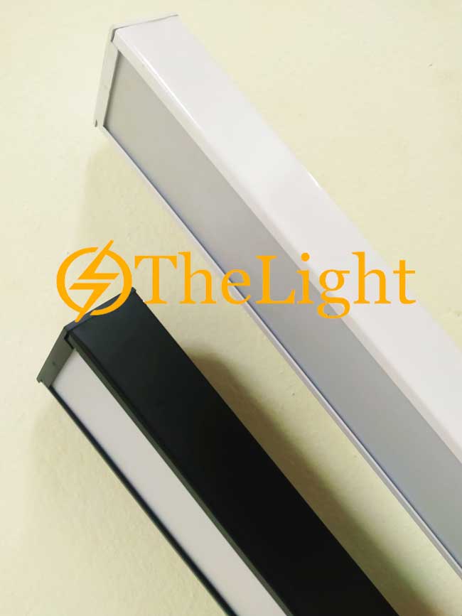 Đèn thả văn phòng LED 36w D100xL1200 vỏ trắng đen giá rẻ