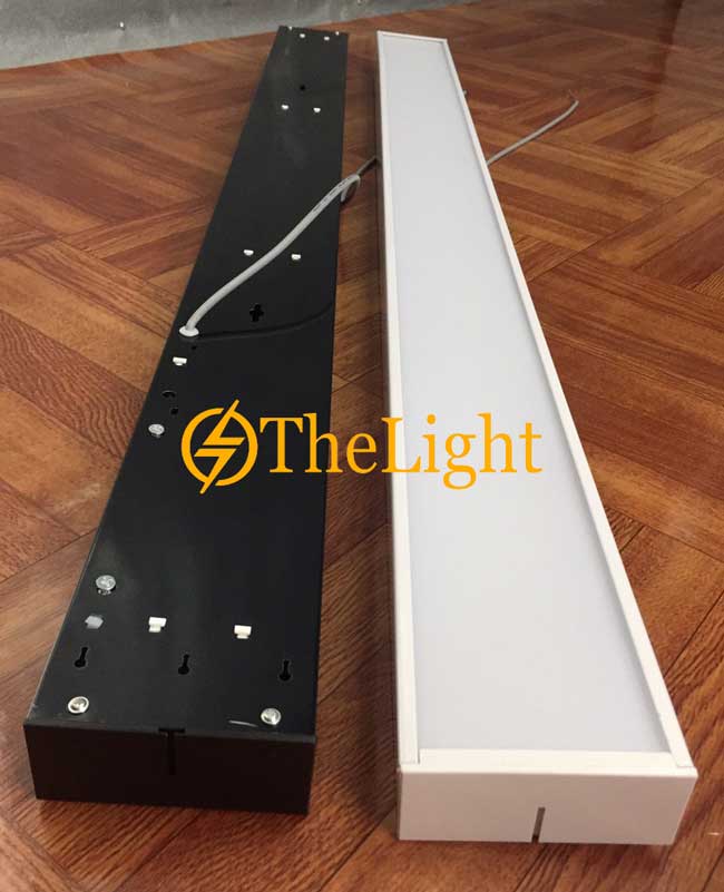 Đèn thả văn phòng LED 48w D200xL1200 vỏ đen TL-VP01 cao cấp giá rẻ