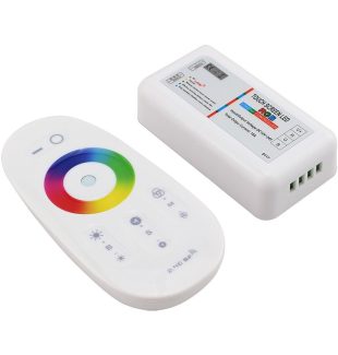 Bộ điều khiển cảm ứng không dây 2.4G RF LED dây 12v RGB/RGBW Full Color Touch screen