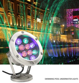Đèn LED Âm Nước đổi mầu RGB 12v 15W IP68 cao cấp TL-UW15A