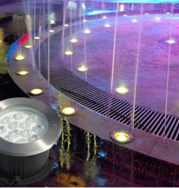 Đèn LED âm sàn 24v 9w IP68 chống nước cao cấp TL-ER2409