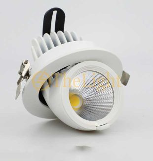 Đèn LED âm trần xoay góc 360 độ 7w vỏ trắng cao cấp D76 TL-A360-01B