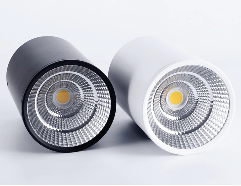 Đèn LED chiếu điểm hộp tròn gắn trần COB 10w (D100xH100mm) cao cấp TL-CDB01