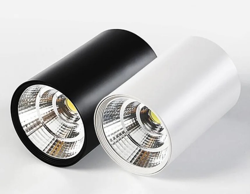 Đèn LED chiếu điểm hộp tròn gắn trần COB 7w (D76xH100mm) cao cấp TL-CDB01