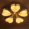 Đèn mâm ốp trần Led hiện đại 5 cánh tim cao cấp TL-B3-05