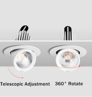 Đèn downlight âm trần thông minh xoay góc 360 độ LED 9W kết nối bluetooth RD-AT18.BLE