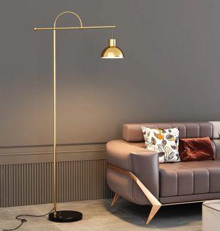 Đèn cây phòng khách LED chao thả màu gold phong cách Bắc Âu hiện đại TL-PA9072