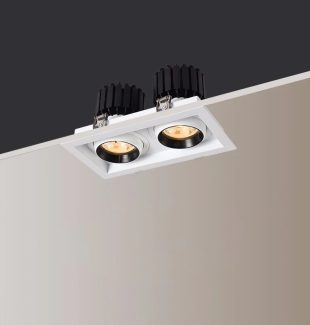 Đèn led âm trần spotlight đôi điều chỉnh xoay góc lên xuống Philips OEM TL-SPV12
