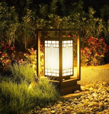 Đèn trụ cổng sân vườn LED phong cách cổ điển chống nước cao cấp TL-DKL02