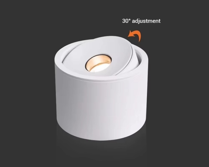 Đèn ống bơ LED chiếu rọi vỏ trắng góc xoay 30 độ cao cấp