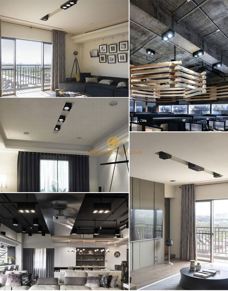 Đèn ống bơ LED hiện đại trang trí không gian nội thất cao cấp