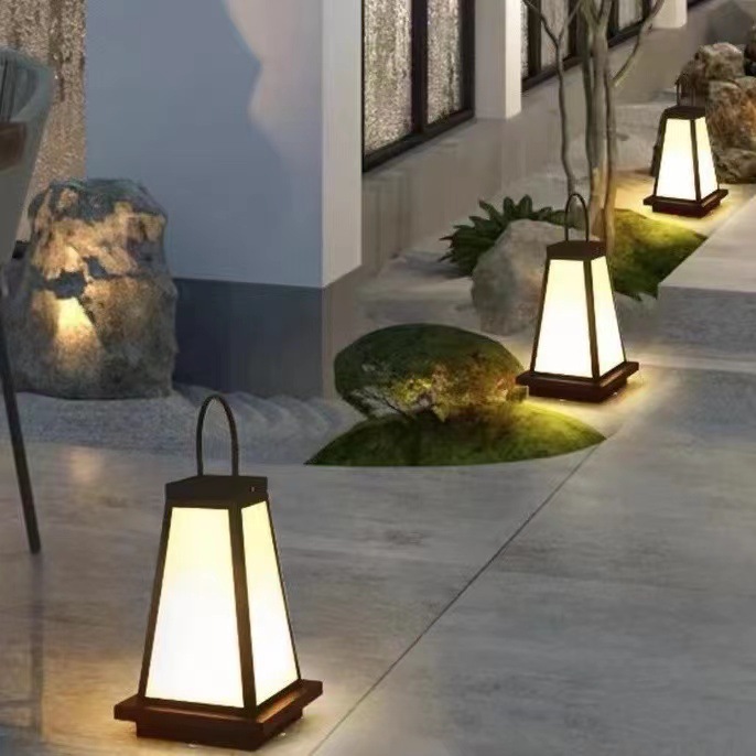 đèn sân vườn kiểu Nhật chiếu sáng lối đi
